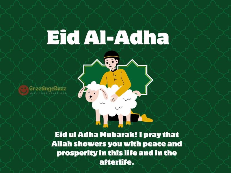 Eid Ul Adha Mubarak! I Pray That Allah Showers You With Peace And Prosperity In This Life And In The Afterlife.